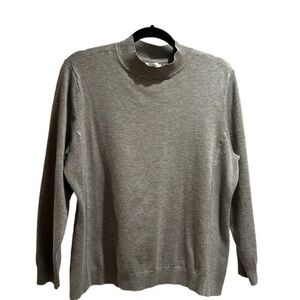 CJ Banks Mock neck grey sweater size 1X